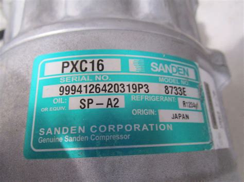 New With Damage Oem Sanden Pxc E A C Compressor Ebay