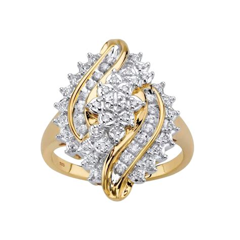 Amazon Ssjewel Ct Round Cut Diamond Cluster Cocktail Ring