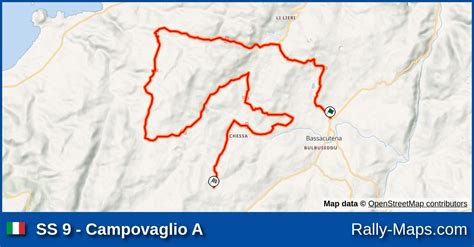 Ss Campovaglio A Stage Map Rally Costa Smeralda Erc