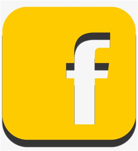 Transparent Yellow Facebook Logo Png V