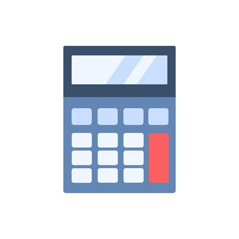 Premium Vector Electronic Calculator Icon In Flat Style Vector