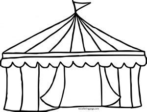 Circus Coloring Page Tent - Wecoloringpage.com