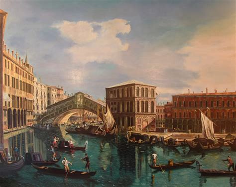 Canaletto : The Rialto Bridge