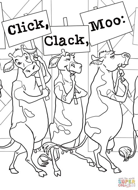 Click Clack Moo Coloring Pages - Coloring Home