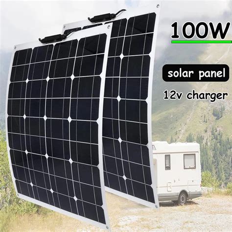 Panneau Solaire Flexible De W Avec Sortie Usb Cellules Solaires