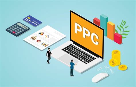 Isometric 3d Ppc Paid Per Clik Advertising Or Advertisement Concept