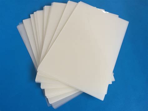 A3 A4 Size 80mic 100mic 125mic Gloss Pet Laminating Pouches Lamination