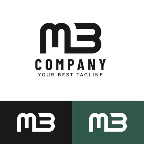 Free Vector Flat Design Mb Monogram Logo