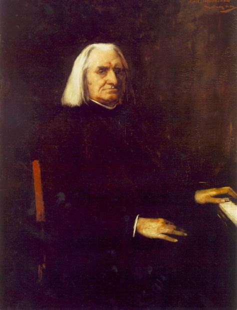 Portrait Of Franz Liszt Painting Mihaly Munkacsy Oil Paintings