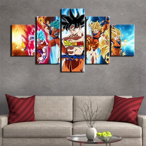 Cuadro Son Goku Dragon Ball Super Cuadros Tabloide