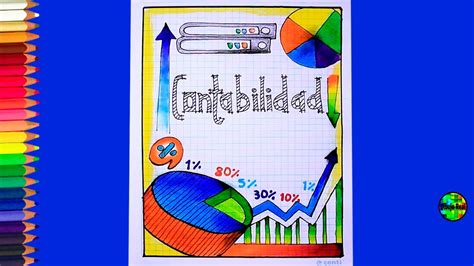 Como Dibujar Caratula Para Contabilidad Youtube