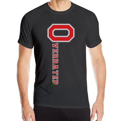 Mens Ohio State University Short Sleeve Sportser Trendy T Shirts Black