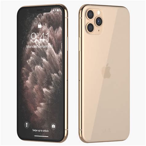 Iphone 11 Pro Max Gold 3d Model 39 3ds Blend C4d Fbx Ma Max