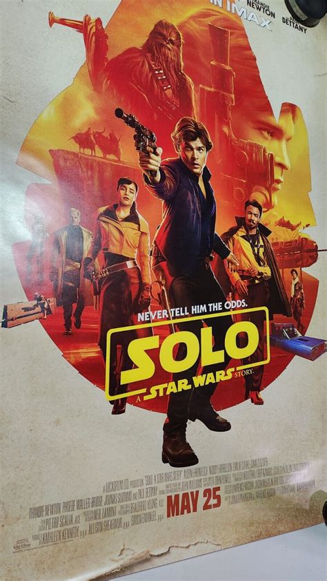 Solo A Star Wars Story 2018 Original Ds 2 Sided 4x6 Us Bus Shelter Movie Poster Ebay