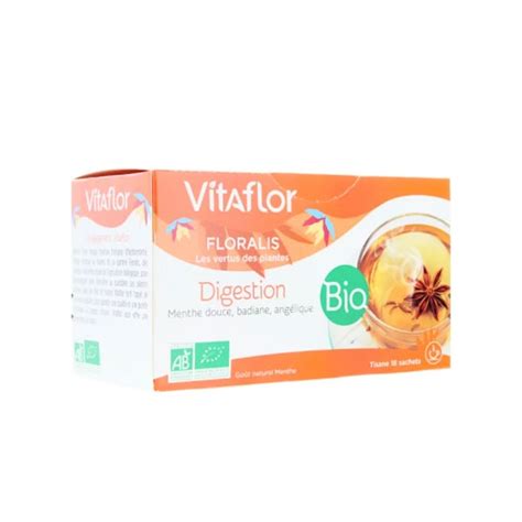 Vitaflor Floralis Digestion Bio Tisane Sachets Parapharmacie