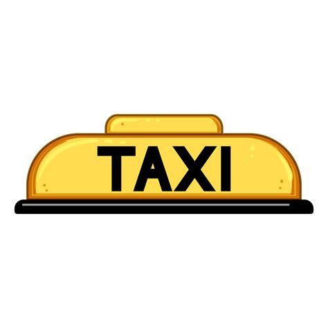service taxi sign cartoon vector illustration 35559043 Vector Art at