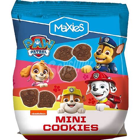 Maxies Paw Patrol Mini Cookies Chocolateadas Bolsa G