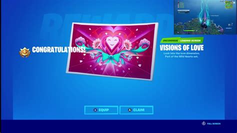 How I Unlocked The Visions Of Love Loading Screen Fortnite Love And War