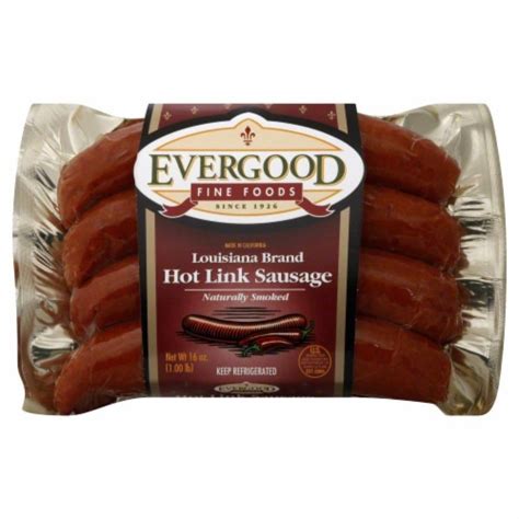 Evergood Hot Link Sausage, 16 oz - Kroger