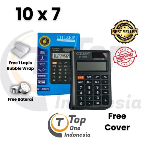 Jual Kalkulator CITIZEN CT 100N 8 Digit CITIZEIV Kalkulator Sekolah