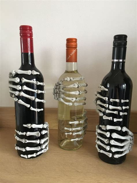 Skeleton Hands Halloween Wine Spooky Halloween Decorations