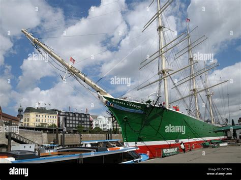 Museum Ship Rickmer Rickmers Hamburg Stock Photo Alamy