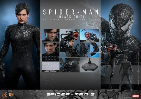 Spider Man Black Suit Sixth Scale Figure By Hot Toys Sideshow Collectibles