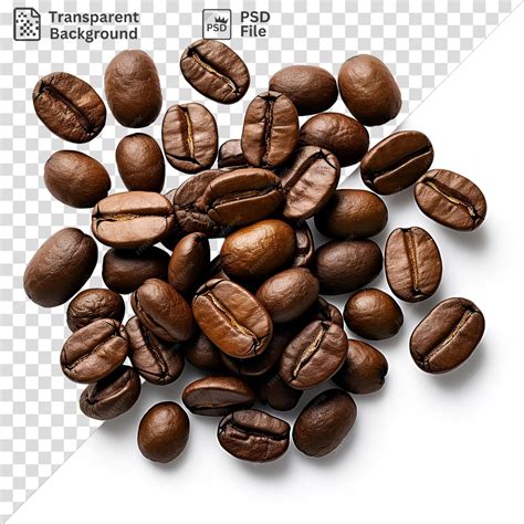 Premium PSD | Realistic photographic baristas coffee beans on a