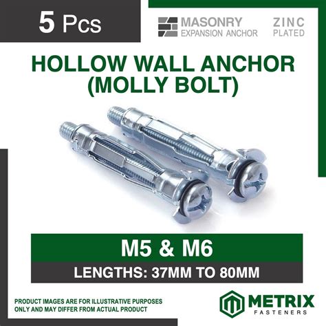 Pc Hollow Wall Anchor Screw Type Molly Bolt Cavity Wall Anchor M