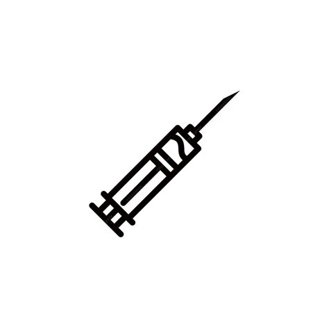 Premium Vector Syringe Line Art Healthy Medic Tools Design Vector