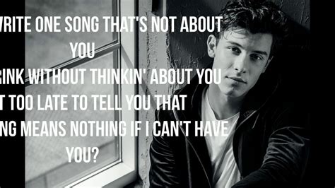 Shawn Mendes If I Cant Have You Lyrics Youtube