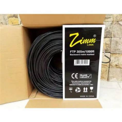 Jual Kabel LAN ZIMMLINK SPC Cat5e UTP FTP Support PoE Ecer Meteran