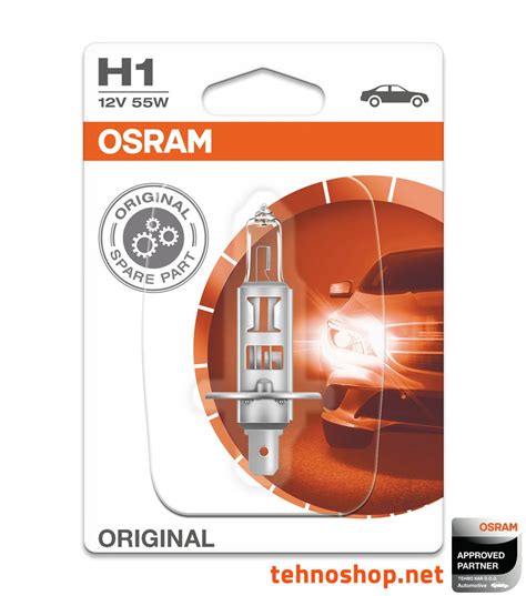 BULB OSRAM HALOGEN H1 64150 01B 55W 12V P14 5S BLI1