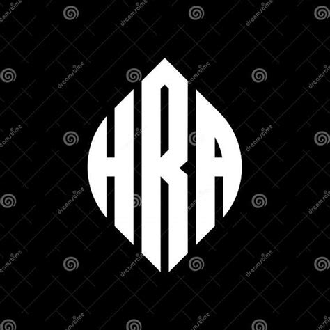 Hra Circle Letter Logo Design With Circle And Ellipse Shape Hra