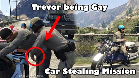 Gta V Michael And Trevor Become Officers Car Stealing Mission