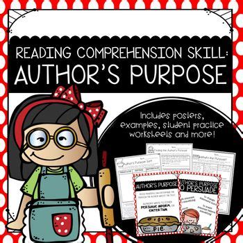 Author S Purpose Reading Comprehension Skill In Reading