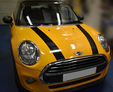 Mini Cooper F F F Vinyl Bonnet Stripes Graphics With Pinstripe