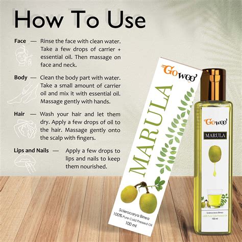 Buy Go Woo Pure Marula Carrier Oil Before Or After Moisturizer