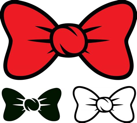 Minnie Mouse Bow Silhouette Clip Art