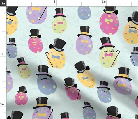 Aristocratic Easter Eggs Fabric Spoonflower