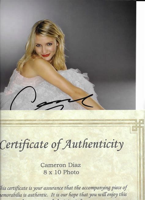 CAMERON DIAZ - CHARLIE'S ANGELS ACTRESS - SIGNED 8 X 10 PHOTOGRAPH W ...