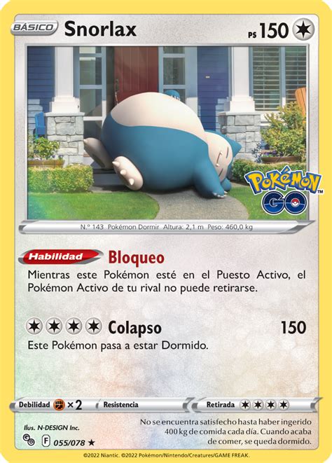 Snorlax Pokémon GO TCG WikiDex la enciclopedia Pokémon