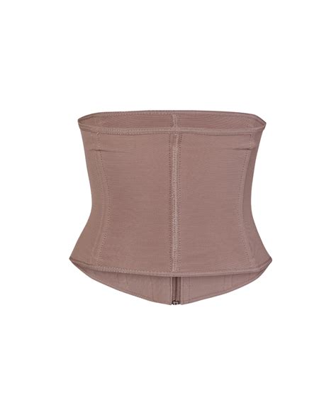 High Impact Latex Free Short Waist Trainer Sandstone