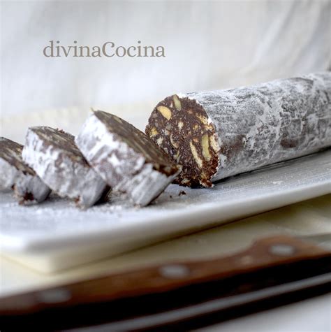 Salchichón de Chocolate Receta de DIVINA COCINA