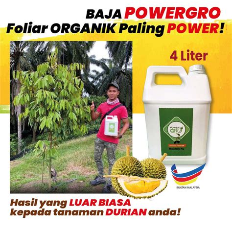 Baja PowerGro 4 LITER Baja Foliar Semburan 100 Organik Sesuai