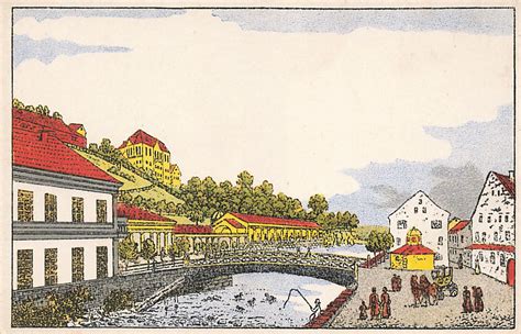 Litho WW 195 unbekannt Alt Karlsbad 1909 Wiener Werkstätte Postkarten