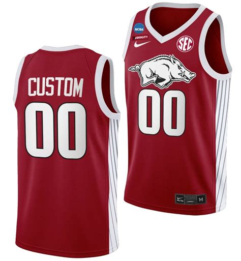 Trending Buy New Custom Arkansas Razorbacks Jersey Red