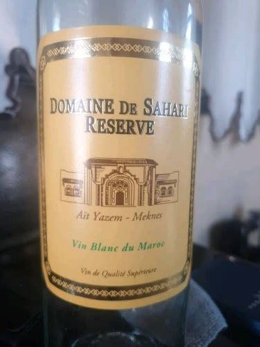 2017 Domaine De Sahari Reserve Blanc Vivino US