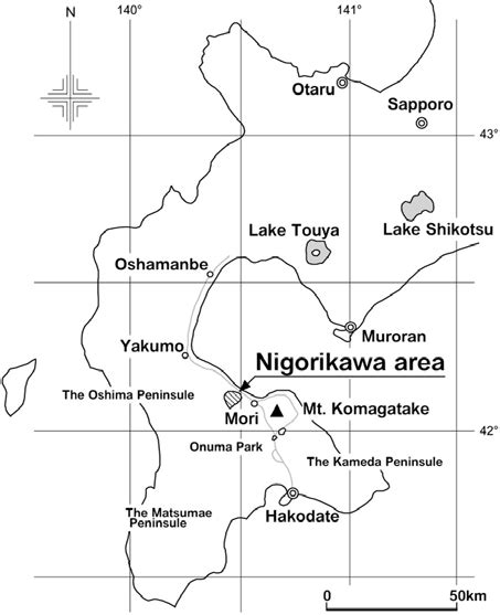 A Location Of The Mori Geothermal Field And Nigorikawa Caldera