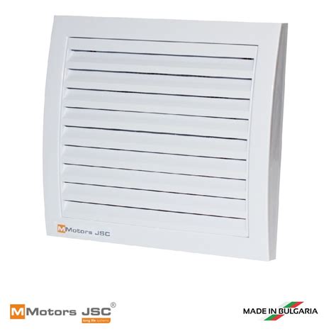Вентилатор за баня MMotors, квадрат без клапа, Ф100, 105 м3/ч, Бял ...